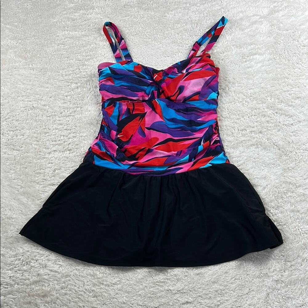 Venus flirty one piece swimskirt skirt suit,size 6‎